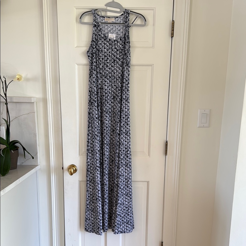 Black and White Floral Maxi Dress